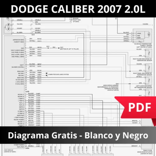 Vista previa diagrama eléctrico eléctrico DODGE CALIBER 2007 2.0L
