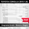Vista previa diagrama eléctrico Toyota Corolla 2015 1.8L.