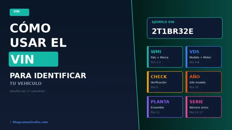 Cómo usar el número VIN para identificar tu vehículo