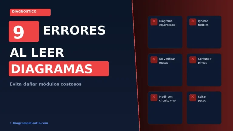 Errores comunes al interpretar diagramas eléctricos automotrices