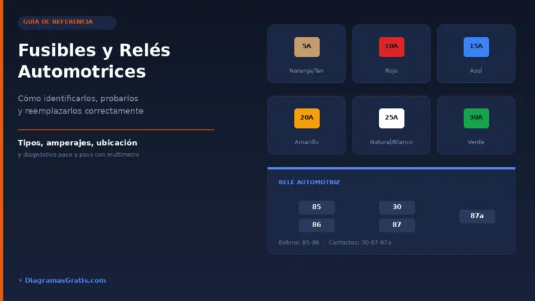Fusibles y relés automotrices