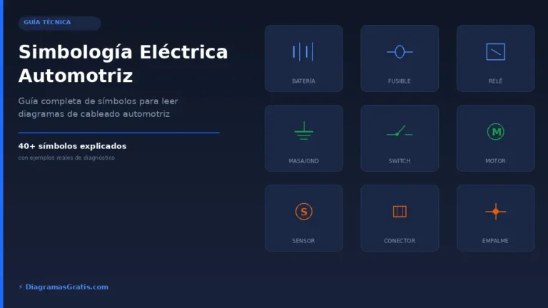 que significan los simbolos en un diagrama automotriz